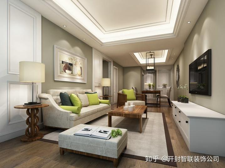 客厅餐厅一体吊顶效果图客厅餐厅一体吊顶怎么处理？-第5张图片